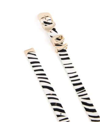 Zebra Print Molten Metal Belt