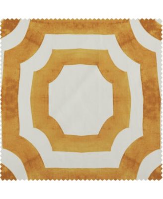 Geometric Printed Cotton Room Darkening Curtain