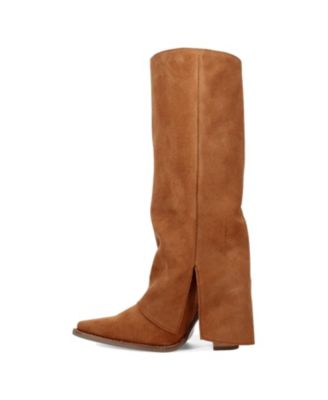Women's Buckle Bunny Suede Leather Boot