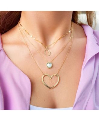 Mini Gold Heart Charm 14K Gold