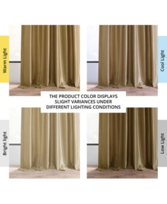 Vintage Textured Faux Dupioni Silk Blackout Curtain