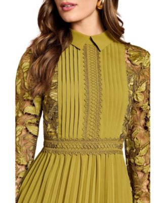 Women's Long Sleeve Midi Shirt Dress
