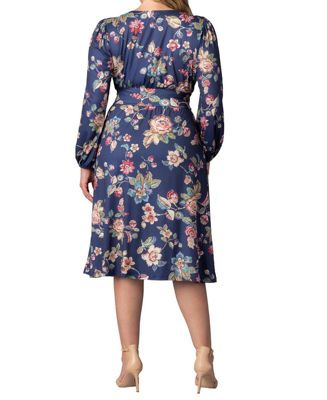Plus Size Diana Long Sleeve Midi Dress