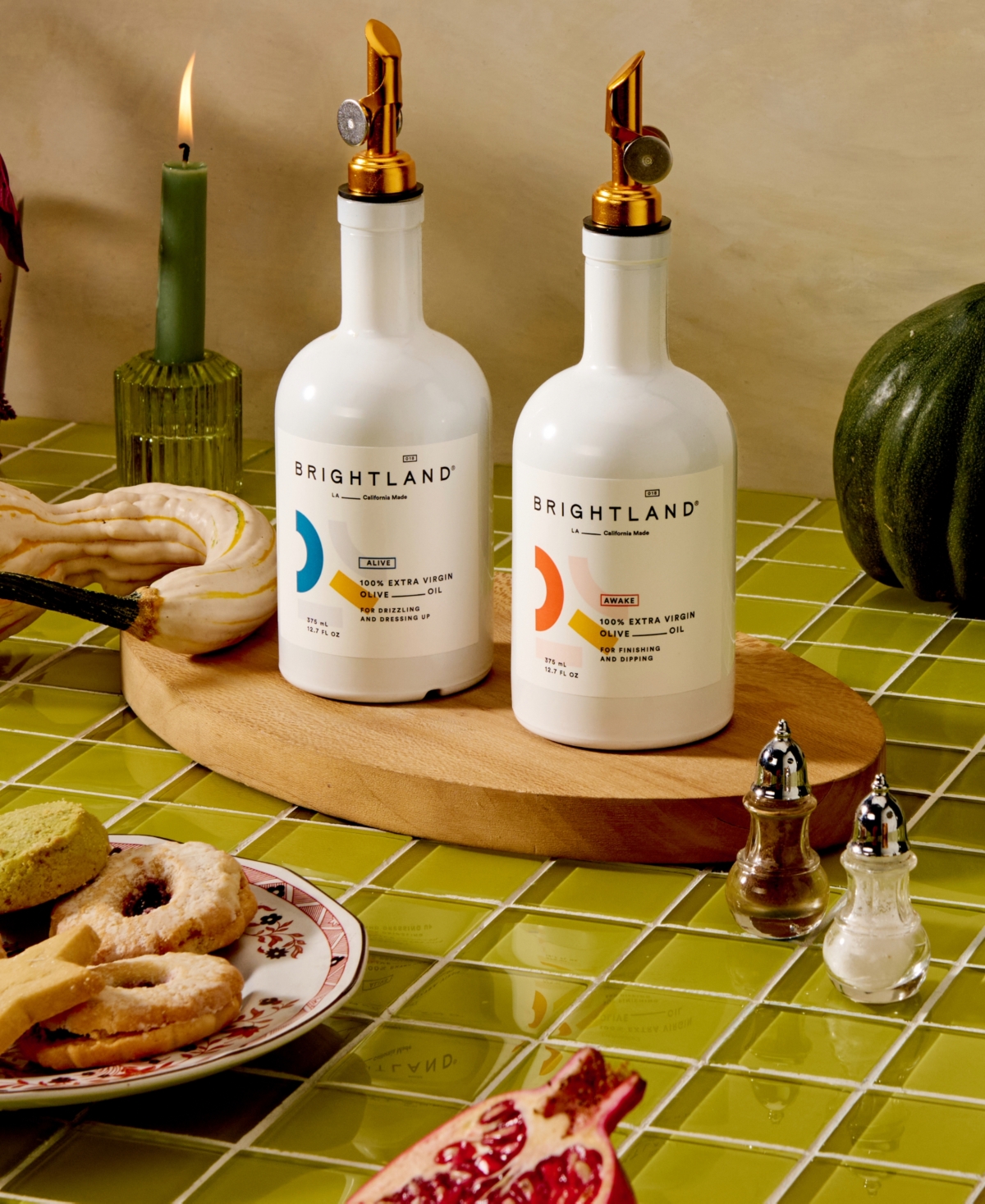 Brightland Duo Extra Virgin Olive Oil 4-pc. Gift Set In Multi