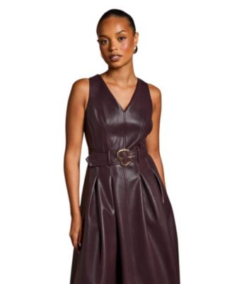 Women's V Neck Sleeveless Dress