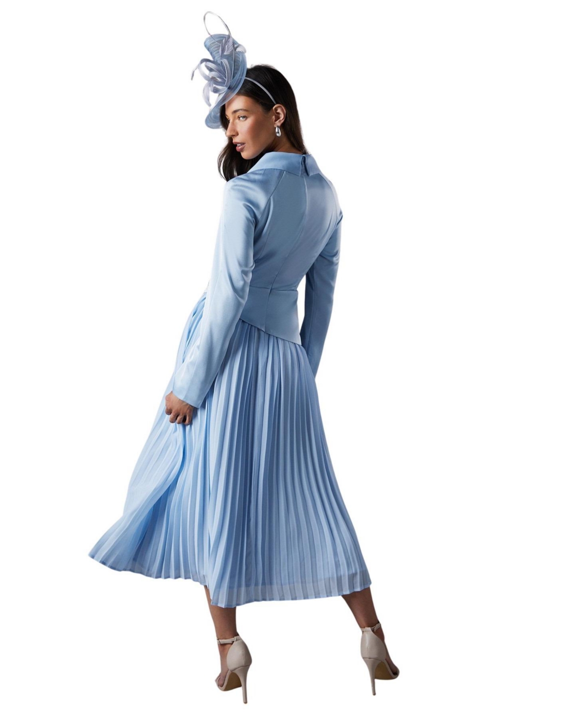 Coast Tailored Pleat Skirt Midi Dress