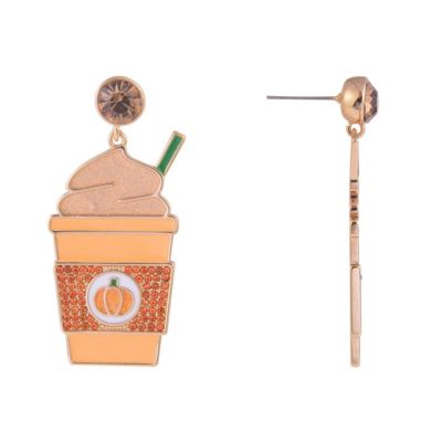 Pumpkin Spice Latte Earrings