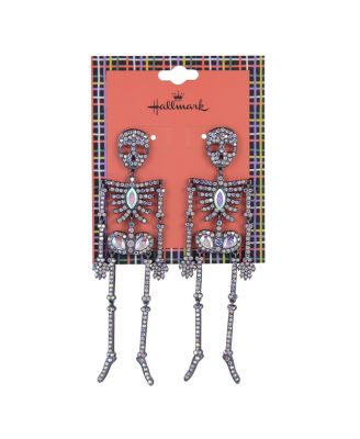 Stone Skeleton Earrings