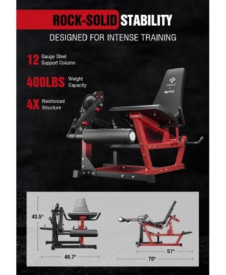 Leg Extension & Curl Machine - Adjustable 2-in-1 Cable System for Home Gym