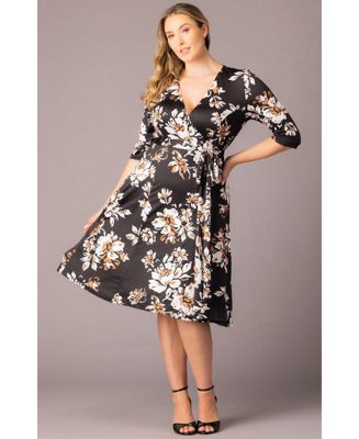 Plus Size Signature Print Wrap Dress