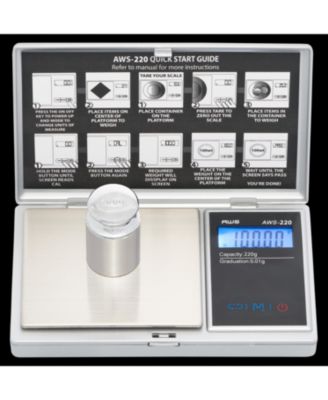 AWS 220g Digital Pocket Scales Series, 220g x 0.01g
