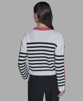 Women's Contrast Trim Pull-On Sweater