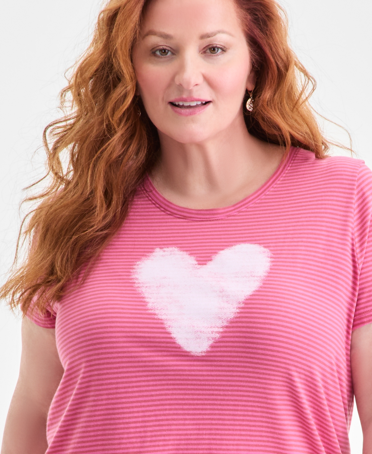 Style & Co Plus Size Perfect Graphic T-Shirt, Macy's Exclusive