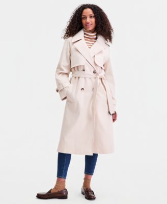 Women's Double-Breasted Belted Trench Coat
