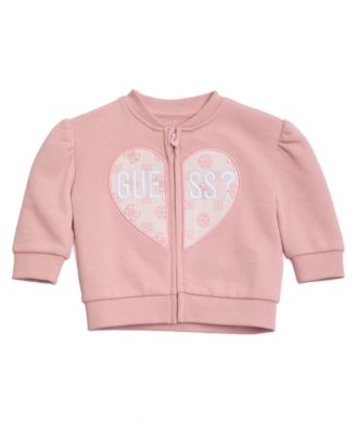 Baby Girls' Long-Sleeve Zip-Up Sweatshirt and Sweatpants, 2-Piece Set