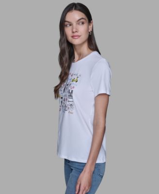 Women's Mixed Motif Printed T-Shirt
