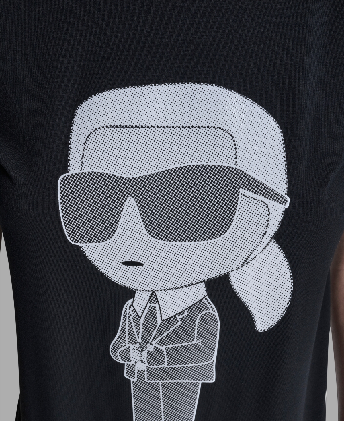 Karl Lagerfeld Women's Logo Detail Short-sleeve T-shirt In Black