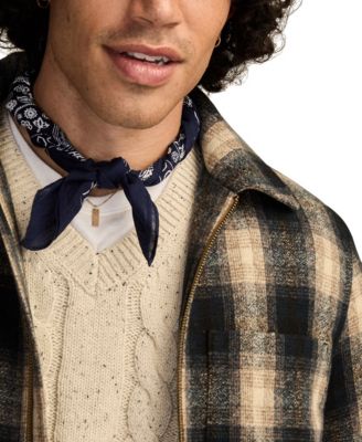 Men's Plaid Long-Sleeve Jacket
