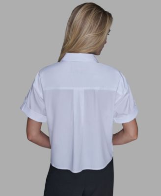 Women's Solid Floral Top