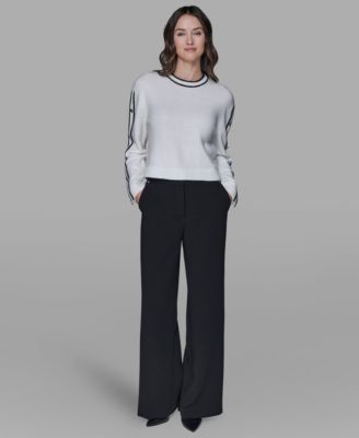 Petite Crewneck Long-Sleeve Sweater