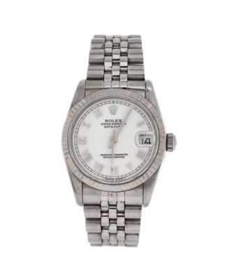 Oyster Perpetual Datejust Automatic Watch in Stainless Steel and White Gold 31mm