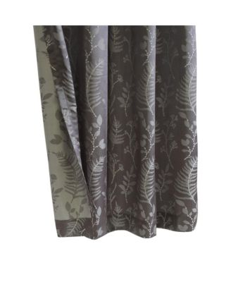 Botanical Inspired Jacquard Pattern Light Filtering Grommet Curtain Panel 52" x 108" Multicolor
