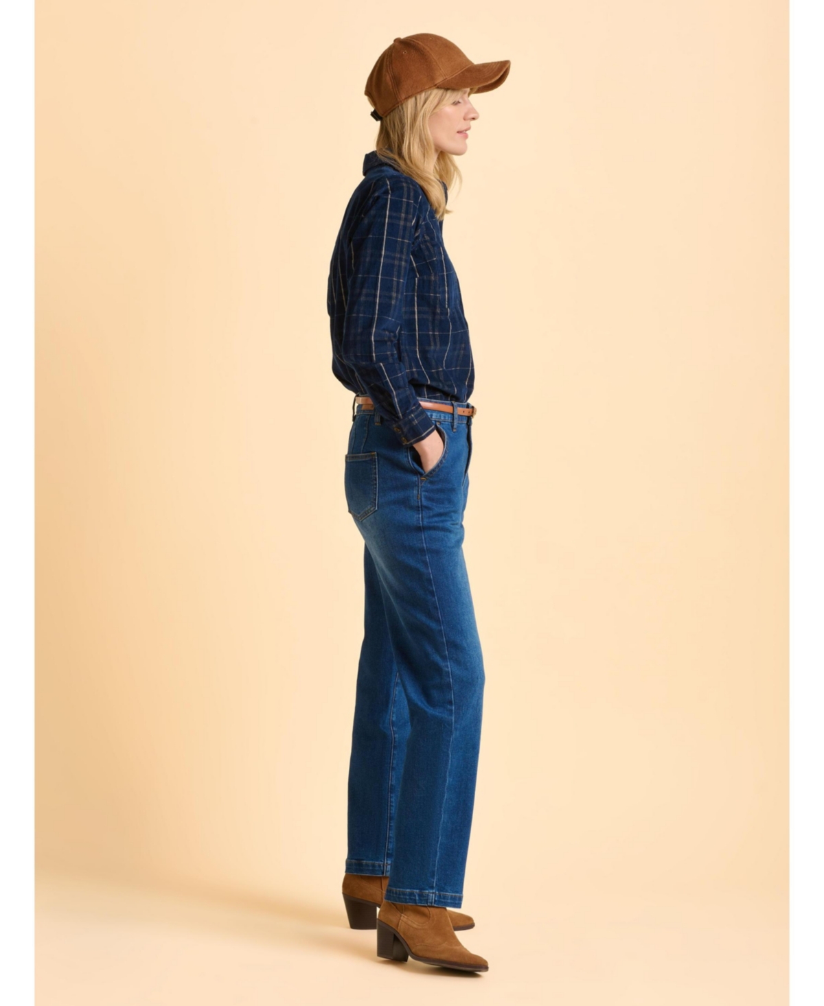 Brakeburn Women's Frances Long Sleeve Checked Shirt