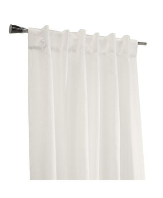 Mulberry Light Filtering Back Tab Curtain - 54x95", White