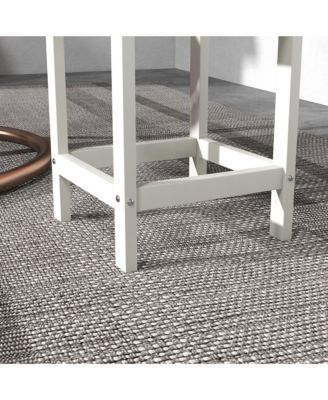 15" Adirondack Patio Side Table, HDPE Outdoor End Table,