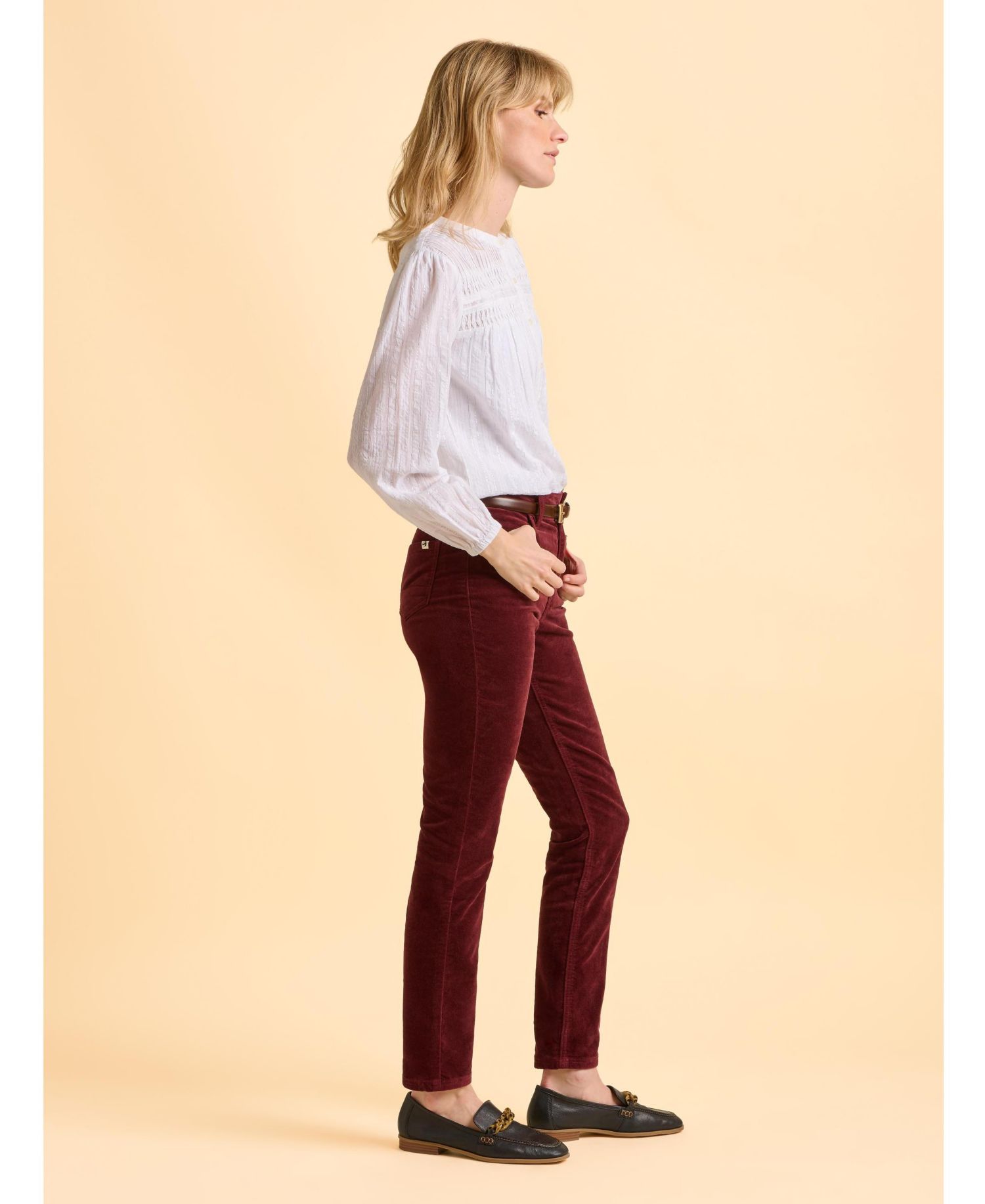 Women's Angelica Long Sleeve Round Neck Shirt