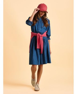 Women's Icylyn 3/4 Sleeve Round Neck Midi Dress