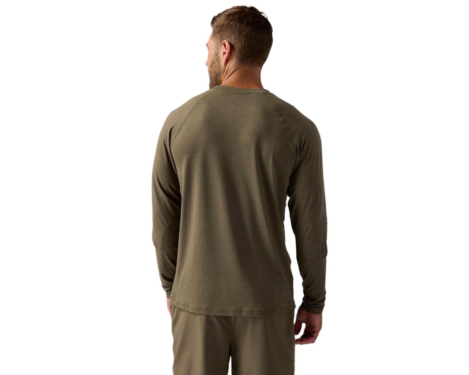 Men's Destination Long-Sleeve Crew Top Performance Shirts Long Sleeve