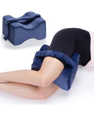 Memory Foam Knee Pillow for Side Sleepers Ergonomic Leg, Hip & Spine Support Cushion with Washable Cover