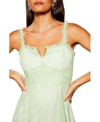 Women's Runway Lace Detail Maxi Dress