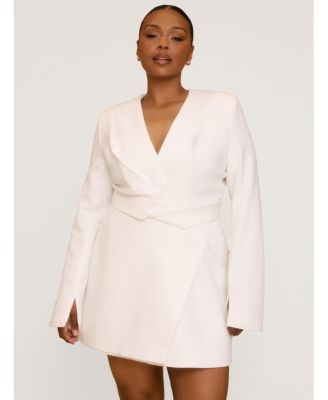 Women's Wrap Front Blazer Dress