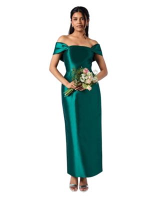 Petite Column Midi Bridesmaid Dress