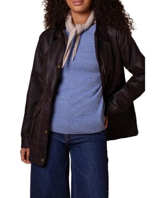 Women's British Waxed Cotton Zip Thru Jacket