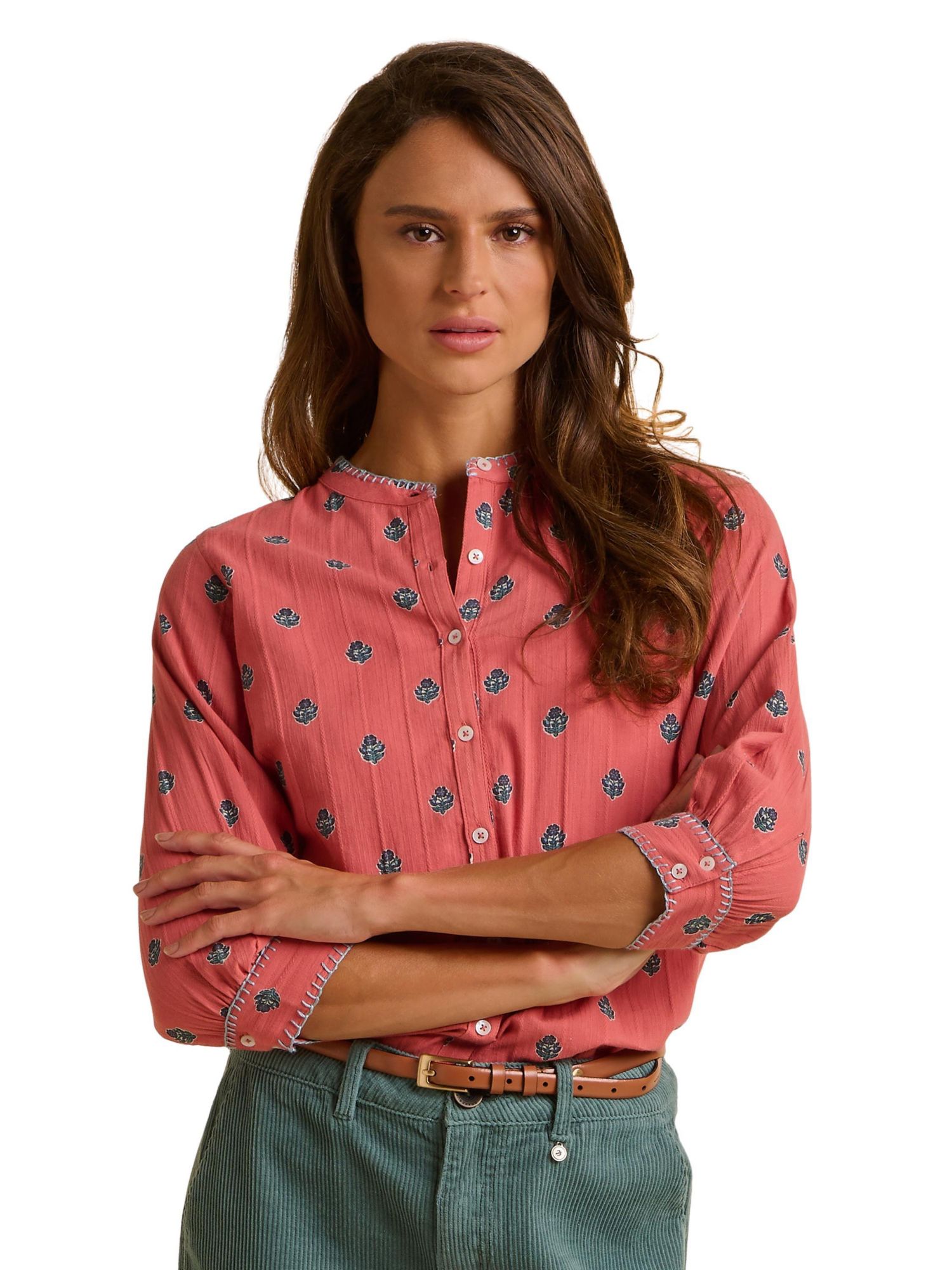 Women's Sara 3/4 Sleeve Round Neck Shirt