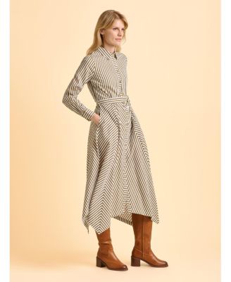 Women's Forrest Long Sleeve Shirt Midi Dress