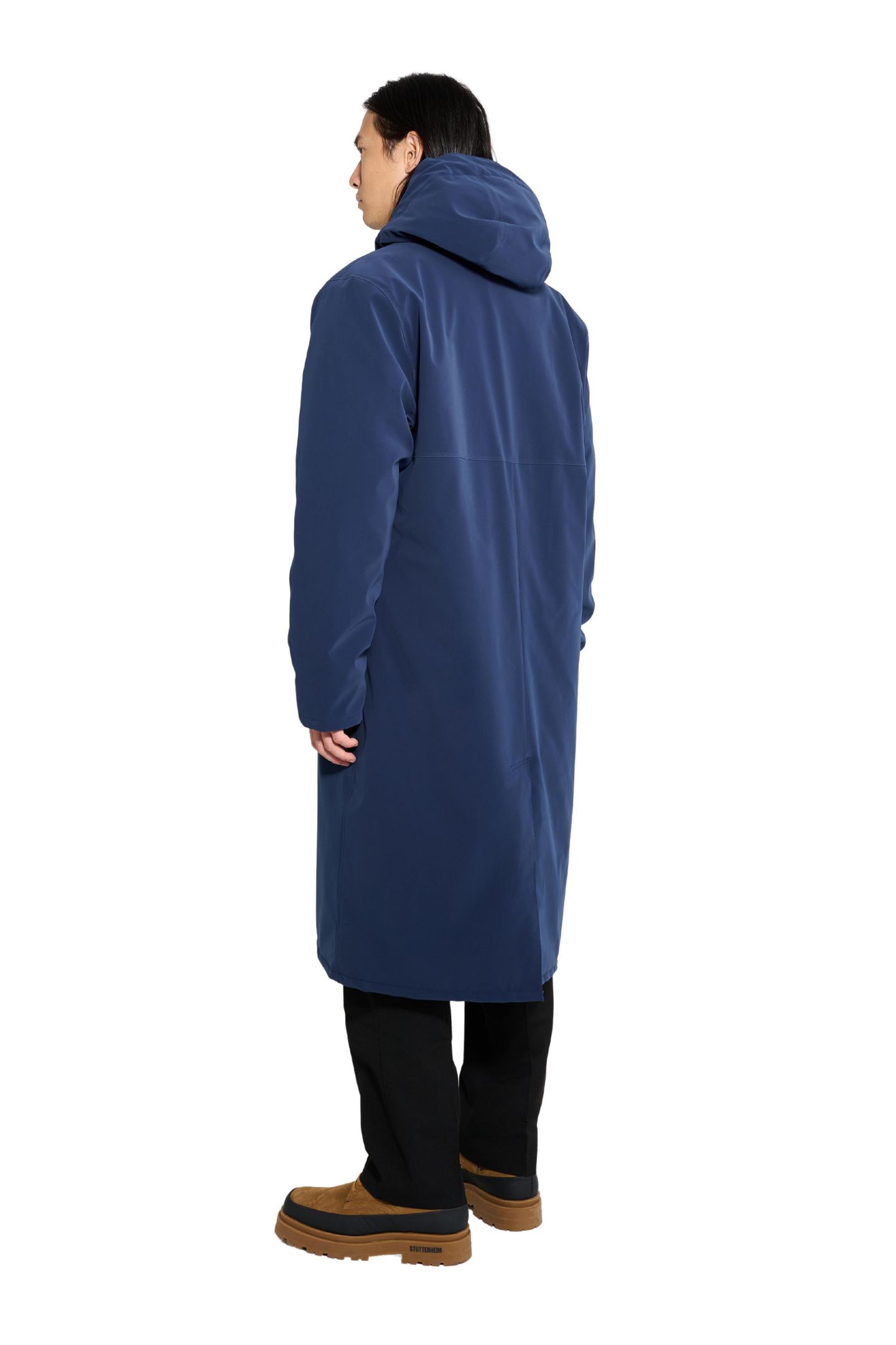 Мужское пальто Stutterheim Men-Stockholm Long Matte Winter, цвет: Тёмно-синий — фото 4