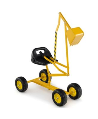 Sand Digger for Kids with 2-Handed Controls and Flexible Shovel