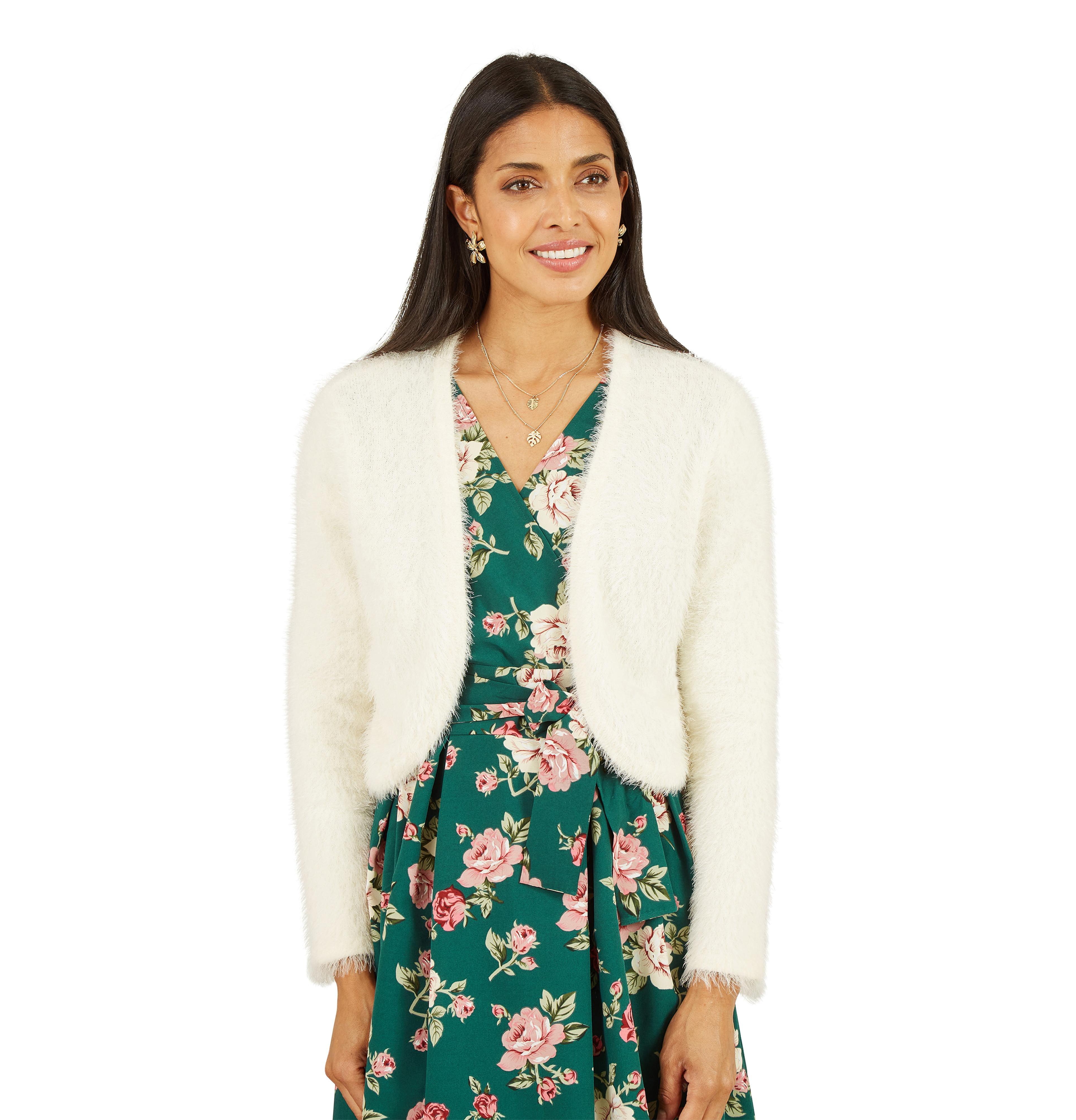 Yumi Soft Eyelash Knit Bolero
