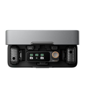 Mic 2 Wireless Microphone System with 2 Transmitters, 1 Receiver, Charging Case, Noise Cancelling, for iPhone, Android, Camera