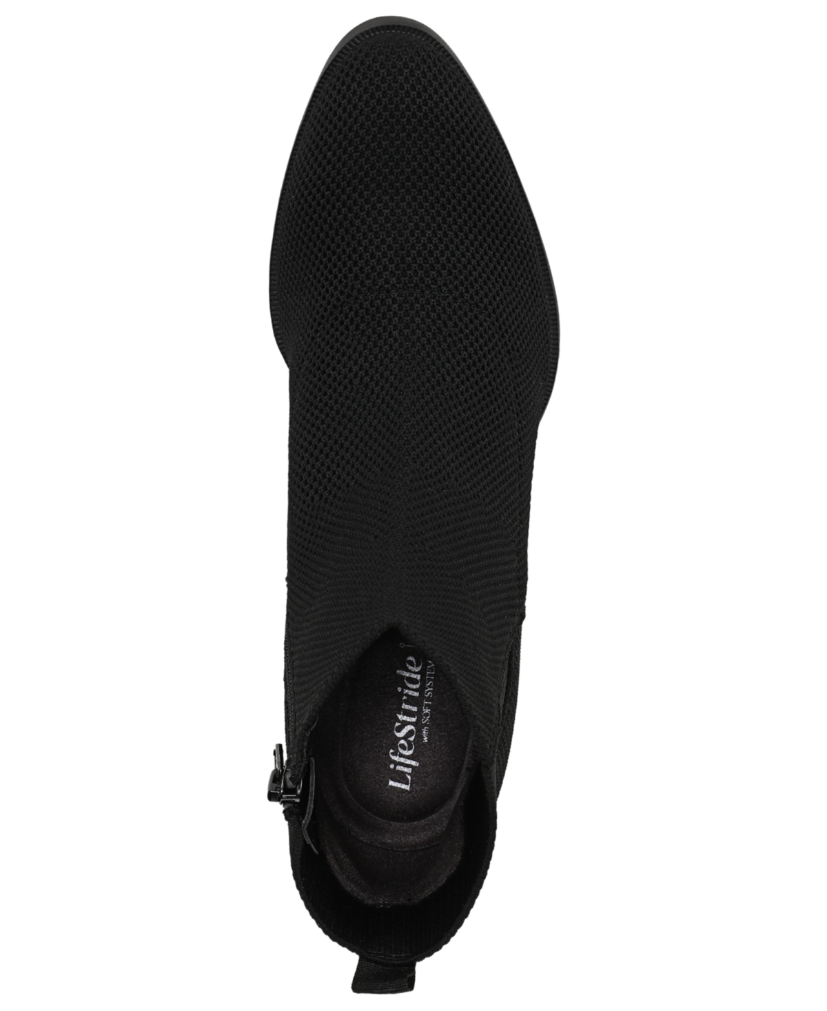 Lifestride Dazzle Almond Toe Ankle Dress Boots In Black