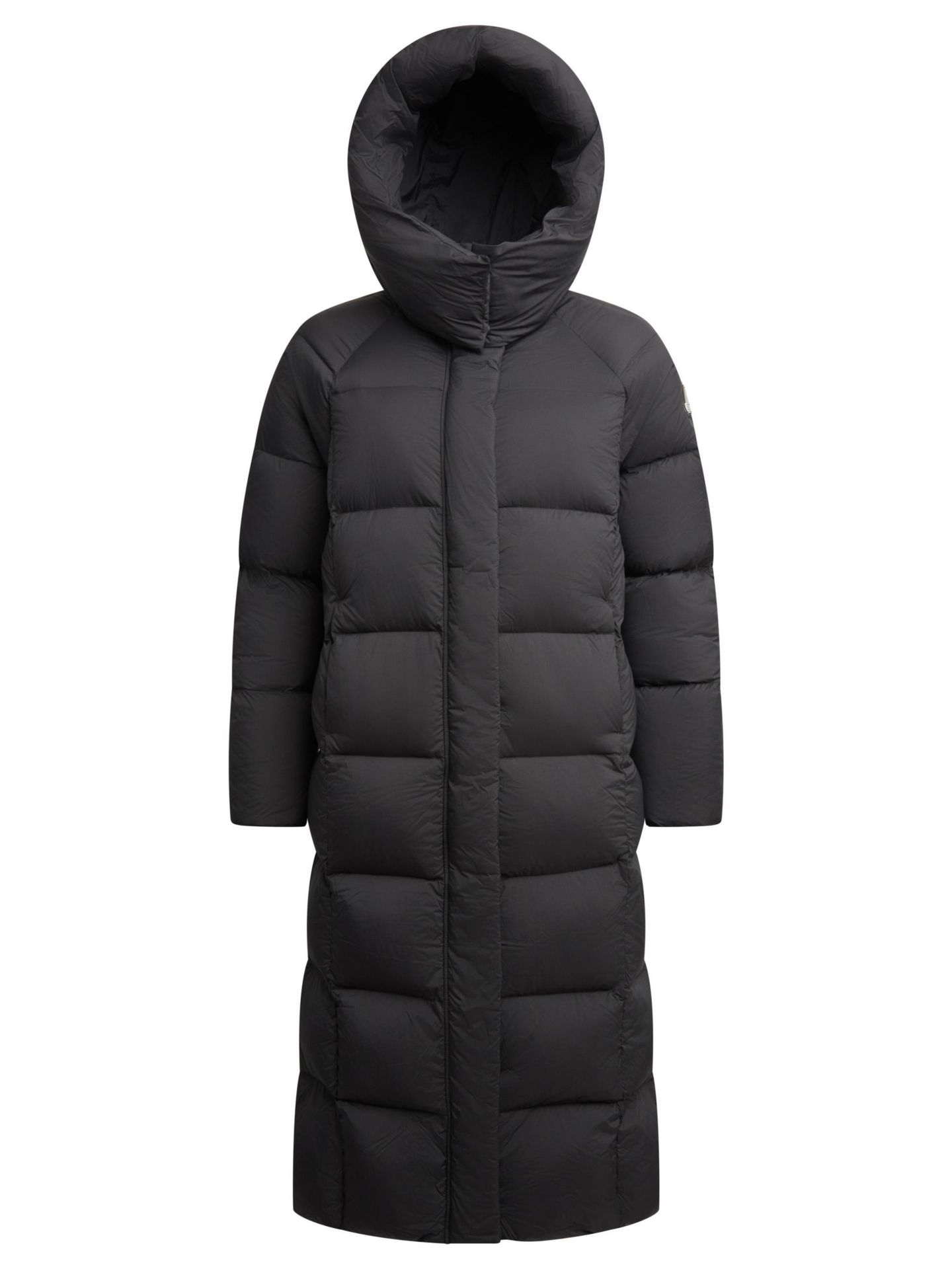 Женская куртка JACK1T Cloud Ultra Long Puffer Down Coat, цвет: Чёрный / Серо-бежевый — фото 8