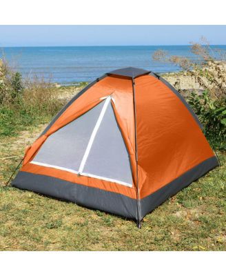 2 Person Camping Tent, Orange