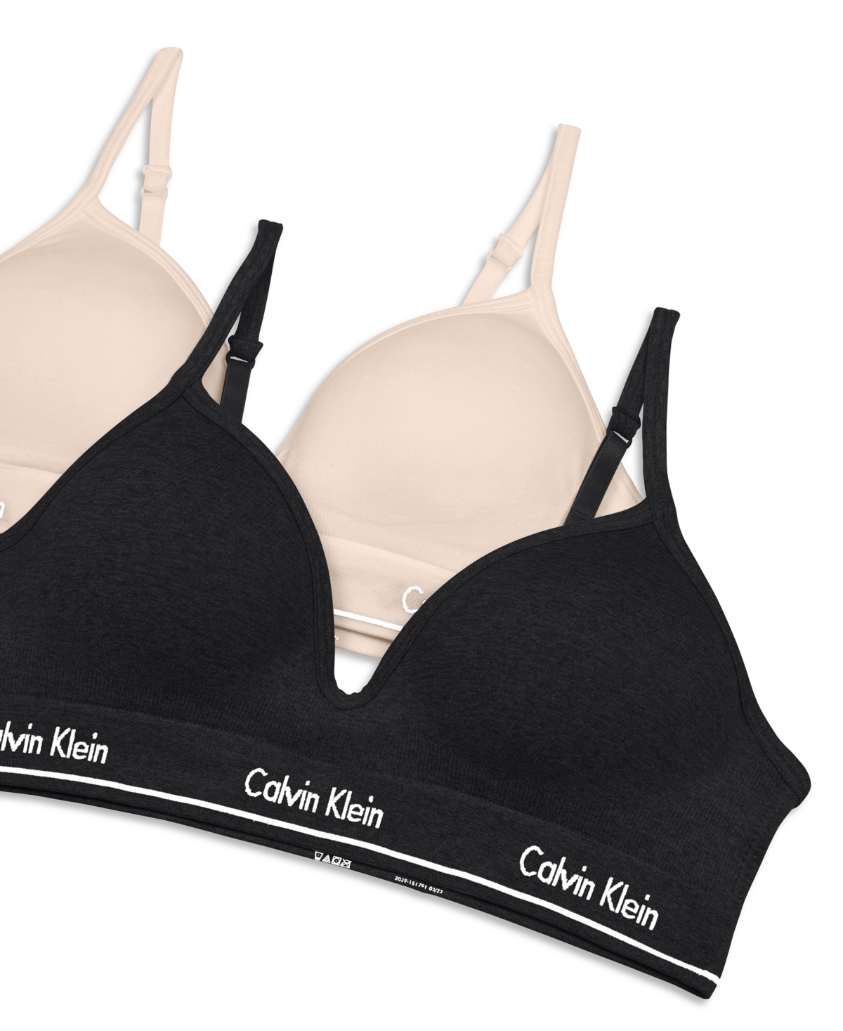 Calvin Klein Big Girls Seamless Hybrid Bra, Pack of 2