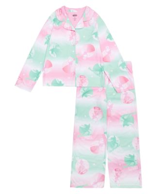 AME - Girls 4-10 2-Piece Wicked Printed Top and Pants Pajama Set