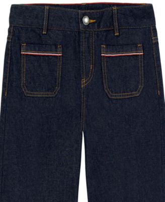 Girls 7-16 Wide Leg Denim Jeans