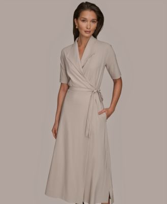 Women's Elbow-Sleeve Collared Polo Dress